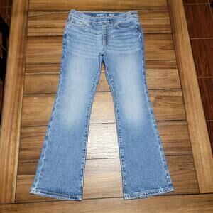 Old Navy Girls Boot Cut Denim Pull On Jeans - Size Large (10-12)